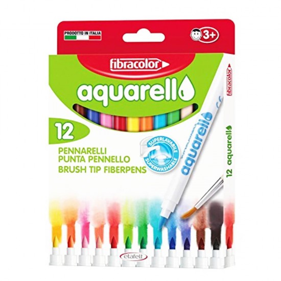 FİBRACOLOR AQUARELL 12R.KEÇELİ KAL.FC-10550AQ012SE