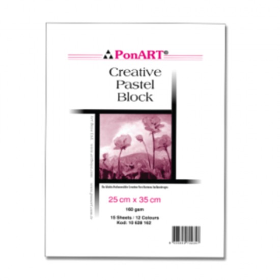 PONART PASTEL BLOK 180GR 25X35 15 YP