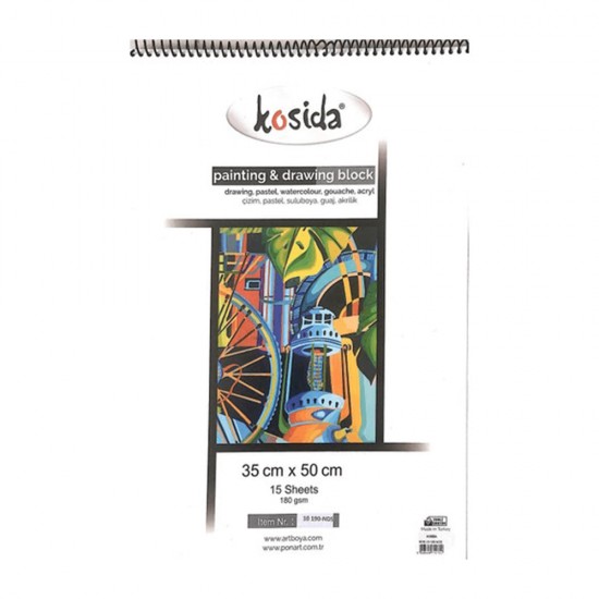 KOSİDA 20180 RESİM DEFTERİ 25 X35 15YP 180 GR.