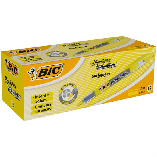 BİC TECHNOLIGHT LİKİT SARI 12Lİ KT 802304