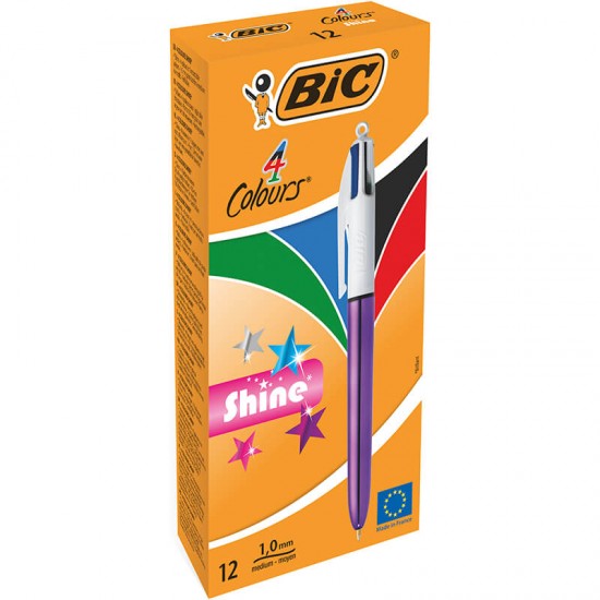 BİC 4 COLOURS SHINE MOR GÖVDE TÜK.KAL. 951351/982876