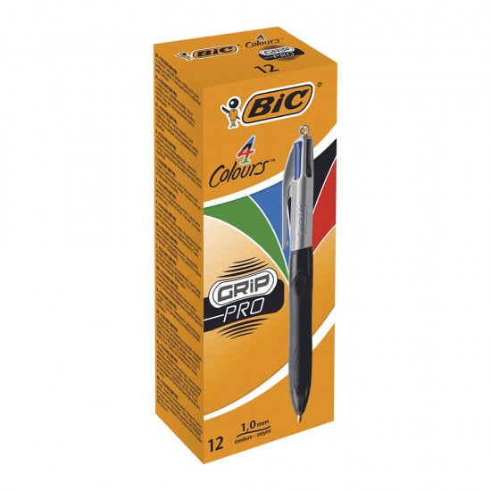 BİC 4 COLOURS GRIP PRO TÜKENMEZ KAL 12Lİ 8922931