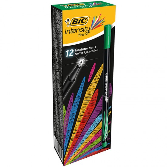 BİC INTENSITY FINELINER YEŞİL 12Lİ KT 942068/934419