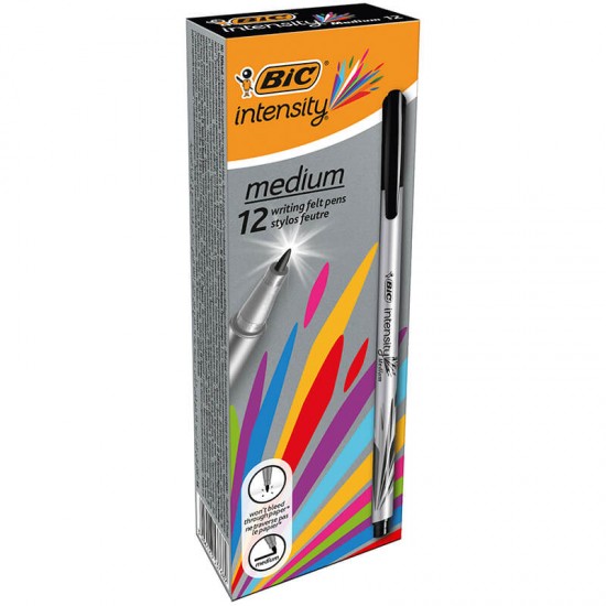 BİC INTENSITY MEDIUM LINER SİYAH 12Lİ KT 964780