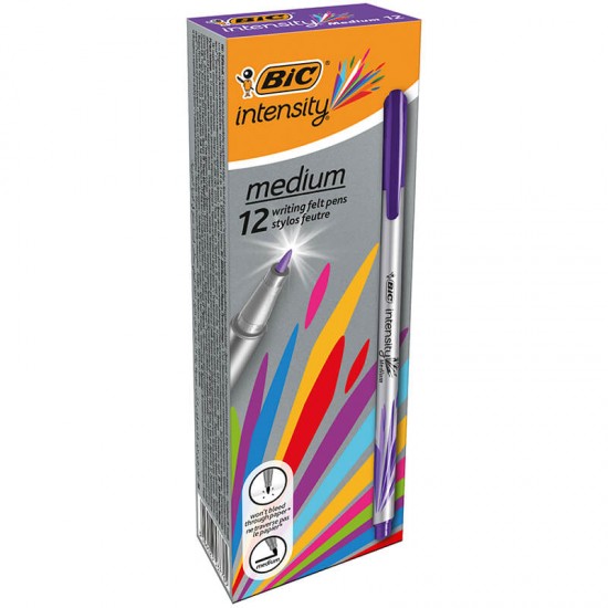 BİC INTENSITY MEDIUM LINER MOR 12Lİ KT 964782