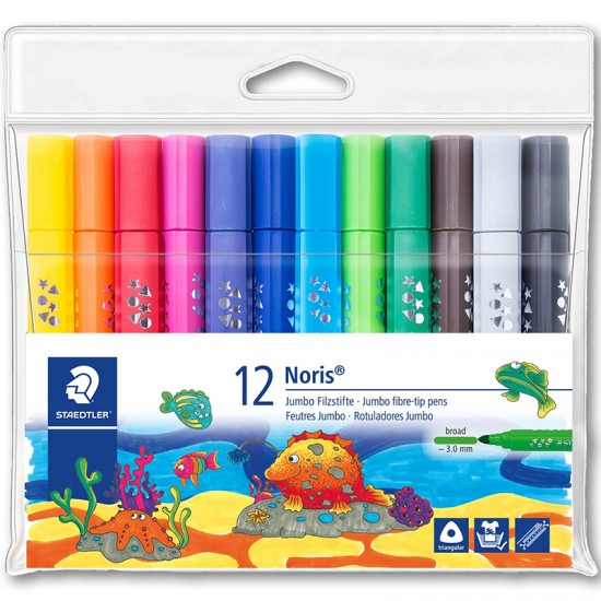 STAEDTLER 328-WP12 NRIS CLP JUMBO ÜÇGN KEÇLİ K 12Lİ