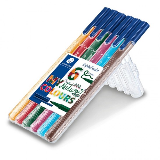 STAEDTLER 323-SB6CS2 TRIPLS CLR KEÇLİ KLM 6LI NATU