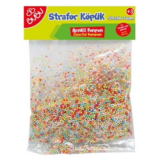 BU-BU KP0036 STRAFOR KÖPÜK RENKLİ PONPON