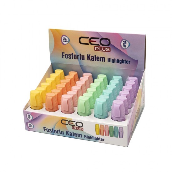 CEREN CEO-FO0021 F.KALEM MİNİ PASTEL RNKLR 36LI STAND