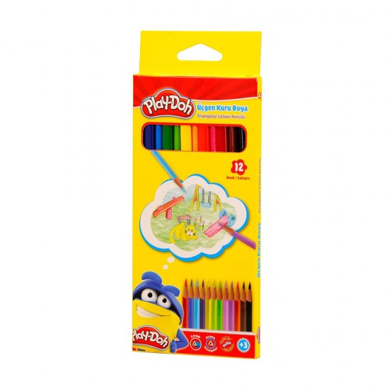 PLAY-DOH PLAY-KU012 KURUBOYA ÜÇGEN 12 RENK