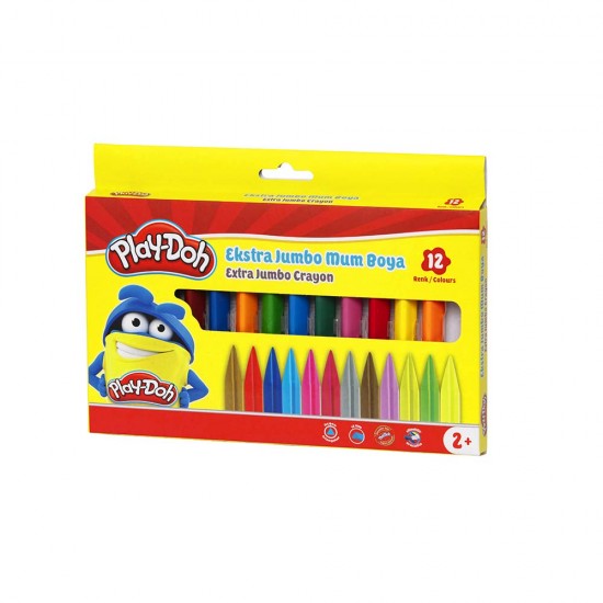 PLAY-DOH PLAY-CR011 CRAYON EXTRA JUMBO 12 RENK