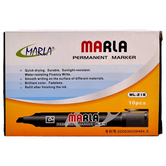 MARLA YY-218 PERMANENT MARKOR KIRMIZI 10LU