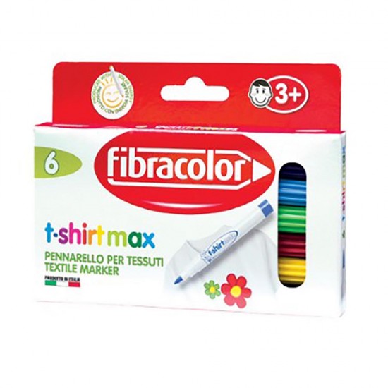 FİBRACOLOR 10565TS006SE T-SHİRT MARKER 6 LI