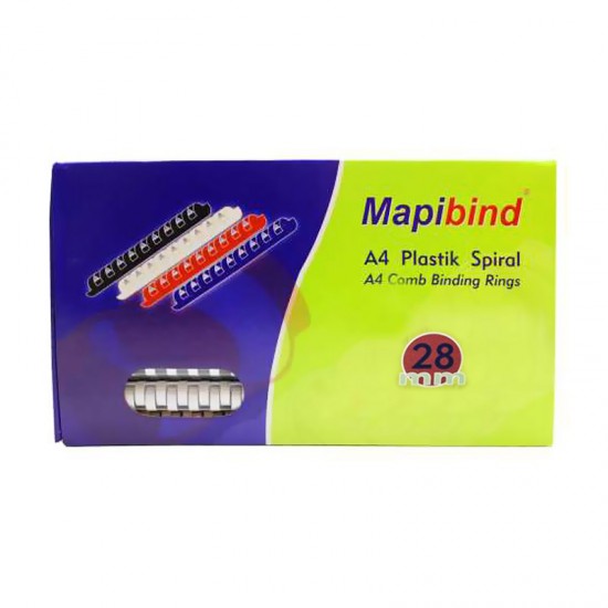 MAPİ 201 28 00 PLASTİK SPİRAL 28MM BEYAZ 50Lİ