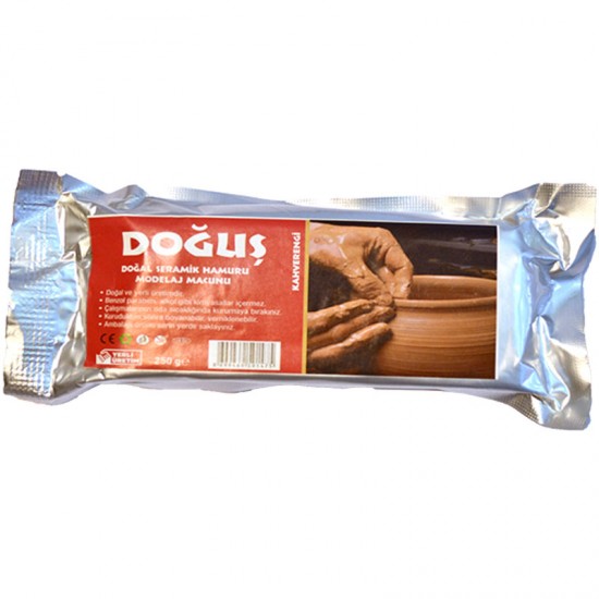 DOĞUŞ SERAMİK HAMURU KAHVERENGİ 250 GR