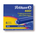 PELİKAN 4001 TP/6 D.KALEM KARTUŞU MAVİ 6 LI