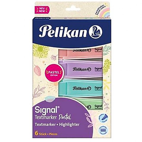 PELİKAN 78802 FOSFORLU KALEMİ PASTEL 6LI SET