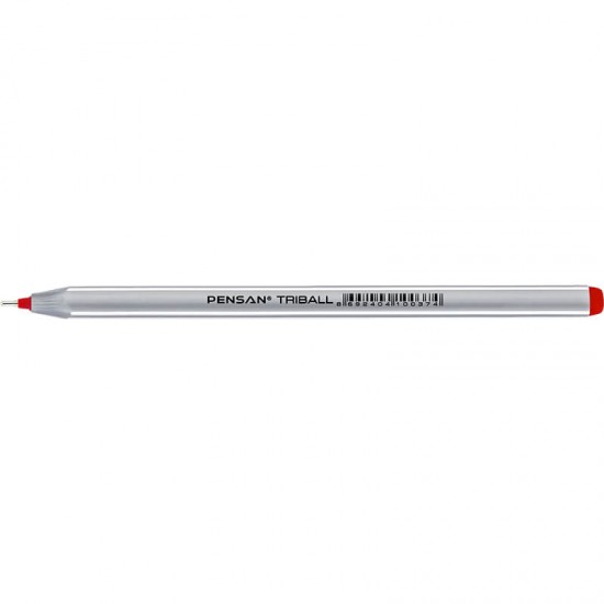 PENSAN 01003 TRİBALL TÜKENMEZ KALEM 1.0MM KIRMIZI