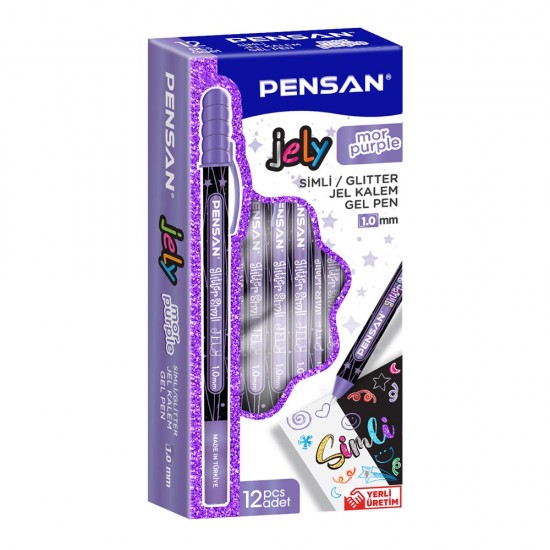 PENSAN 2800 JELY JEL KALEM SİMLİ 1MM MOR