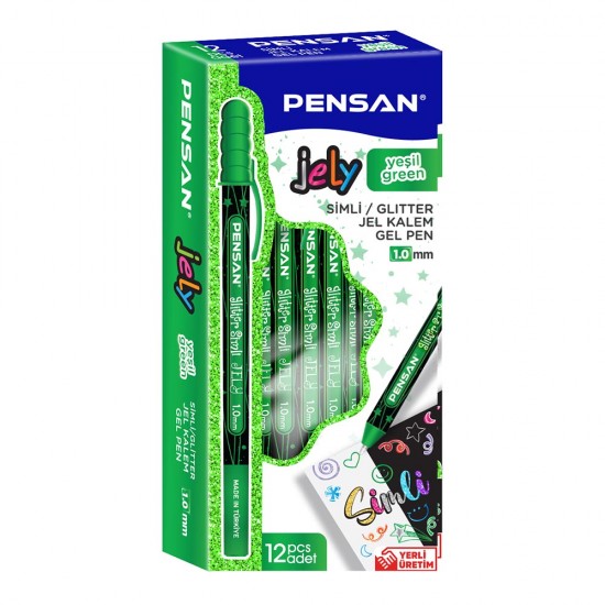 PENSAN 2800 JELY JEL KALEM SİMLİ 1MM YEŞİL