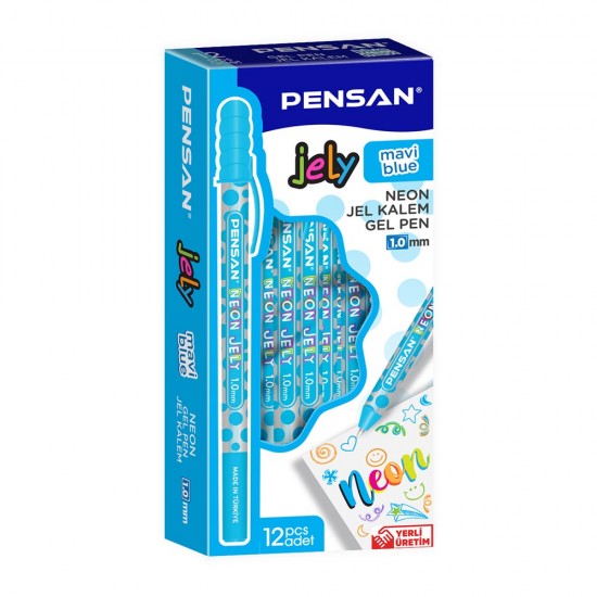 PENSAN 2801 JELY JEL KALEM NEON 1MM MAVİ