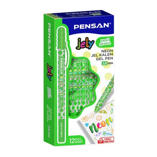 PENSAN 2801 JELY JEL KALEM NEON 1MM YEŞİL