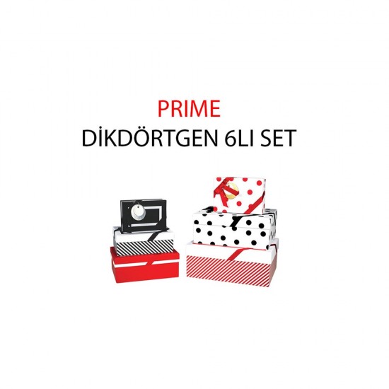 GIPTA BX1841 PRIME DİKDÖRTGEN 6LI KUTU SET