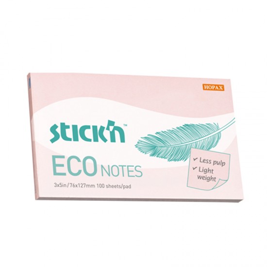 GIPTA 21750 STICKN 76X127 ECO NOTE PASTEL PEMBE 100YP