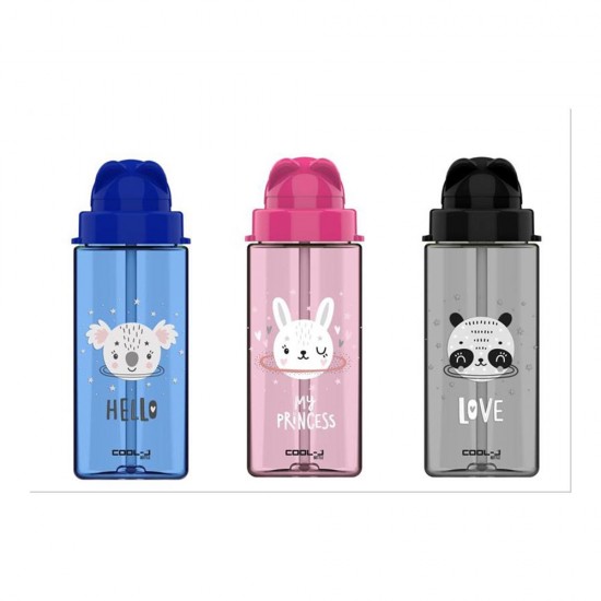 GIPTA K7538 COOL-J CUTE PİPETLİ PET MATARA 500ML