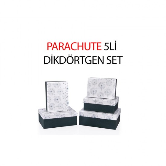 GIPTA BX0870 PARACHUTE DİKDÖRTGEN 5Lİ KUTU SET