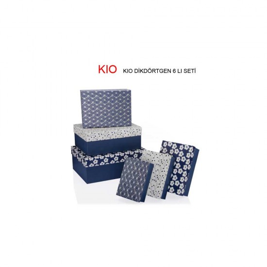 GIPTA BX7587 KIO DİKDÖRTGEN 6LI SET