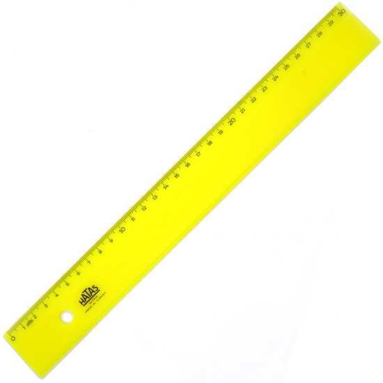 HATAS 0149 PLASTİK CETVEL OPAK GENİŞ 30CM