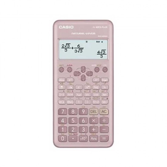 CASIO FX-82 ES PLUS RENKLİ HESAP MAKİNESİ FONKSİYONLU PEMBE