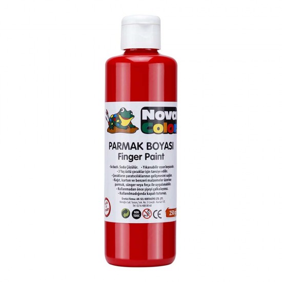 NOVA COLOR NC-442 PARMAK BOYASI 250GR KIRMIZI