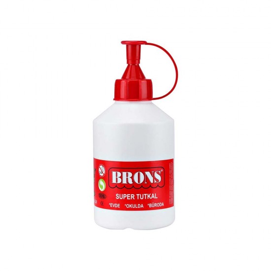 BRONS BR-411 PLASTİK TUTKAL YENİ ŞİŞE 250GR