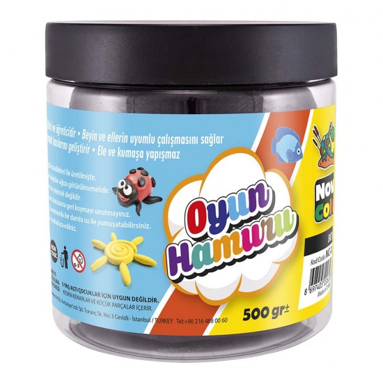 NOVA COLOR NC-397 OYUN HAMURU 500GR SİYAH