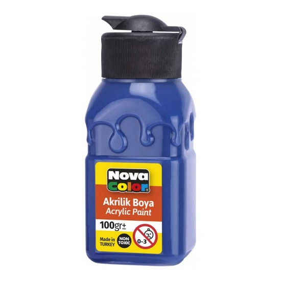 NOVA COLOR NC-2026 AKRİLİK BOYA ŞİŞE 100GR LACİVER