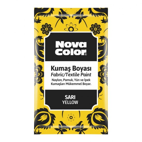 NOVA COLOR NC-900 KUMAŞ BOYASİ TOZ 12GR SARI