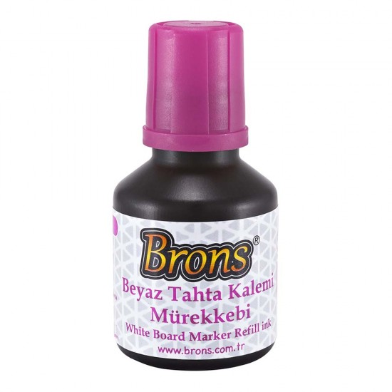 BRONS BR-387 TAHTA KALEMİ MÜREKKEBİ PEMBE 30CC