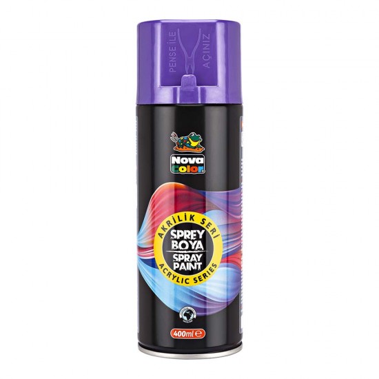 NOVA COLOR NC-3508 AKRİLİK SPREY BOYA MOR 400ML