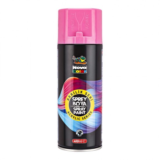 NOVA COLOR NC-3509 AKRİLİK SPREY BOYA PEMBE 400ML