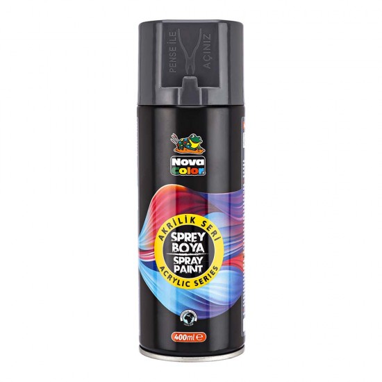 NOVA COLOR NC-3510 AKRİLİK SPREY BOYA GRİ 400ML