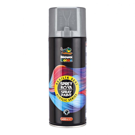 NOVA COLOR NC-3512 AKRİLİK SPREY BOYA GÜMÜŞ 400ML