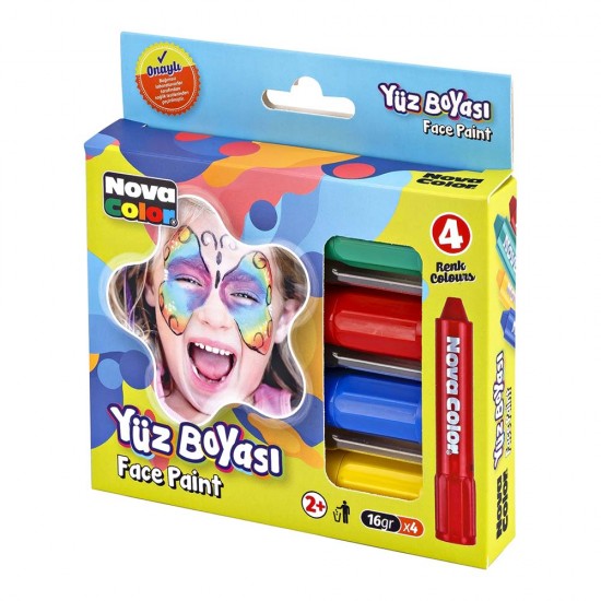 NOVA COLOR NC-211 YÜZ BOYASI 4LÜ SET