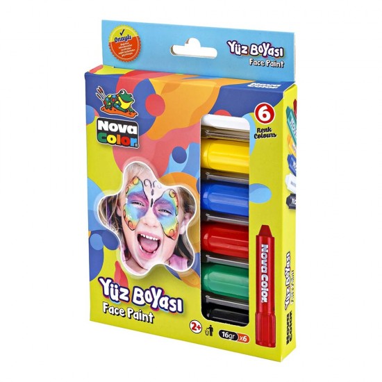 NOVA COLOR NC-212 YÜZ BOYASI 6LI SET