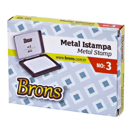 BRONS BR-141 ISTAMPA METAL KUTU NO:3