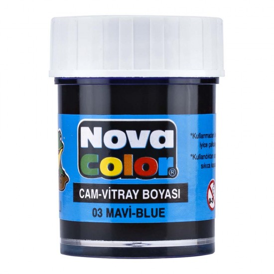 NOVA COLOR NC-151 SU BAZLI CAM BOYASI MAVİ