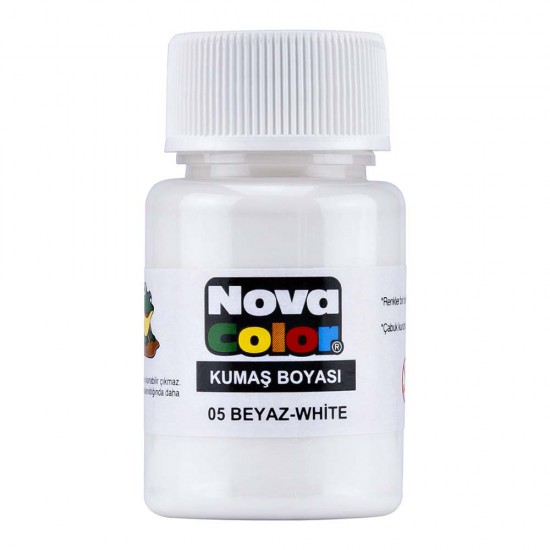 NOVA COLOR NC-163 KUMAŞ BOYASI ŞİŞE BEYAZ