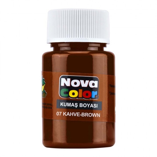 NOVA COLOR NC-165 KUMAŞ BOYASI ŞİŞE KAHVERENGİ