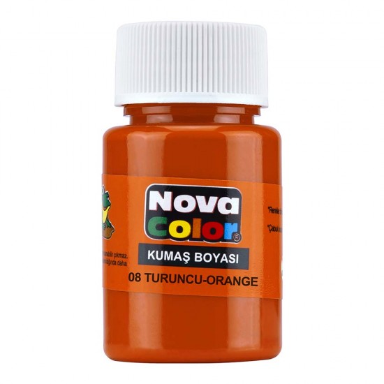 NOVA COLOR NC-166 KUMAŞ BOYASI ŞİŞE TURUNCU